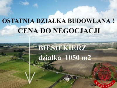 Biesiekierz działka budowl. z mediami przy działce