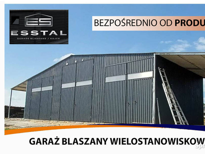 36 Garaż Blaszany Grafitowy | Garaże Blaszane | Wiaty | Hale | - ESSTAL