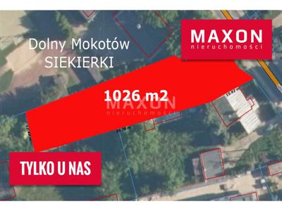 Działka na sprzedaż 1 026,00 m², oferta nr 7096/GS/MAX