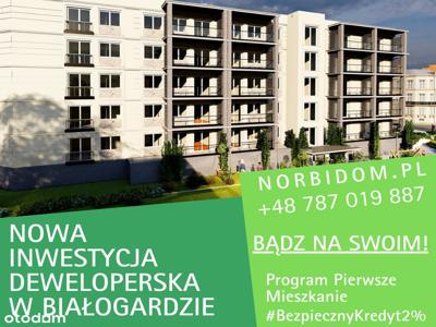 Nowe mieszkanie 2 pokojowe 39,50 m2 II piętro A25