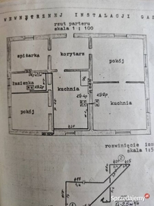 Dom murowany z budynkiem gospodarczym w Zawadce Osieckiej