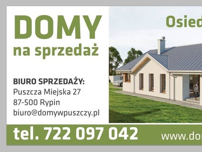 Dom nowoczesny, funkcjonalny, działka 750m², Puszcza Miejska