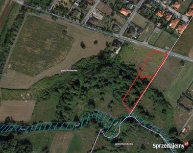 Duża działka 5388 m2 w Sochaczewie nad rzeką Pisią