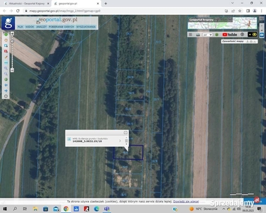 Działka w Ponikwi Małej niedaleko Narwi