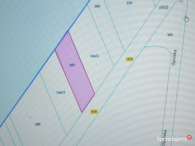 Działka zadrzewiona ( 2550 m2 ) w Smolarni przy trasie 414
