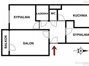 3 pokoje,oddzielna kuchnia,balkon,Białoprądnicka