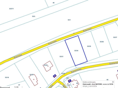 Działka 1085 m2 z pozwoleniem na budowę domu dwulokalowego - bliźniak