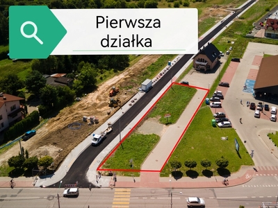 Działka komercyjna przy centrum handlowym