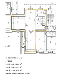 mieszkanie 69,5 m2, ul. Brzozowa 19