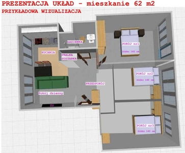 PRZESTRONNE Mieszkanie 62 m2 - po generalnym remoncie w 2023r.