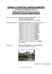 Sprzedaż nieruchomości M. Bieniasz – termin do 16.02.2024 r.