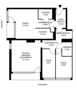 Super mieszkanie 84m2 2x balkon 2x łazienka Sikornik