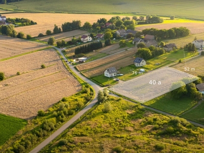 Uzbrojona działka usługowa | 40ar | przyłącz do 200kW | przy A4 (węzeł Szarów) | Łysokanie