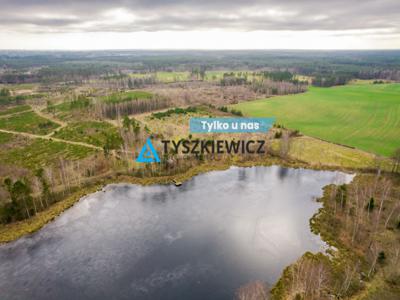 Kaszuby - prywatny las i widok na wodę