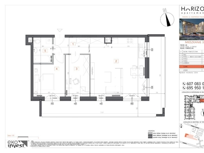 Apartamenty Horizon M33 - 3 pokoje + duża loggia