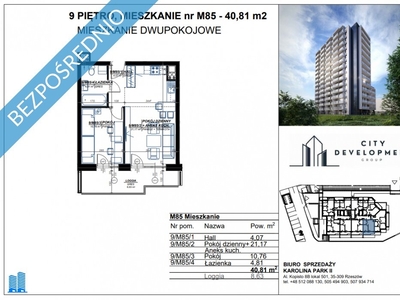 Mieszkanie dwupokojowe na sprzedaż