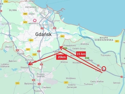 Teren Inwestycyjny przy trasie S6 Gdańsk - Elbląg