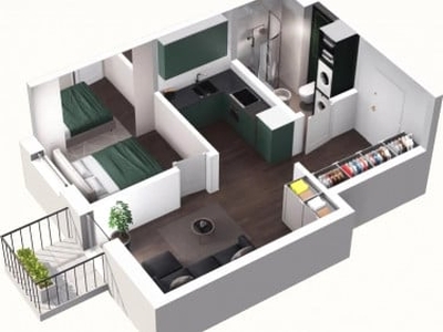 Apartament, ul. Wybickiego