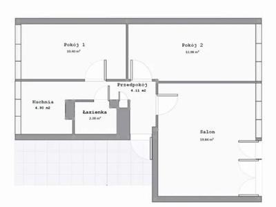 Mieszkanie na sprzedaż 2 pokoje Wrocław Fabryczna, 57,79 m2, 4 piętro