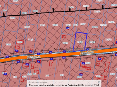 Piaseczyński, Prażmów, Nowy Prażmów, Akacjowa