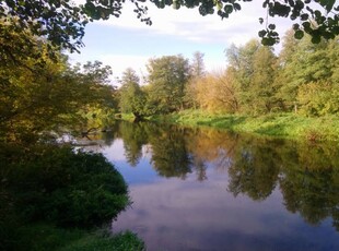 Sprzedam działkę budowlaną z linią brzegową rzeki Wkry