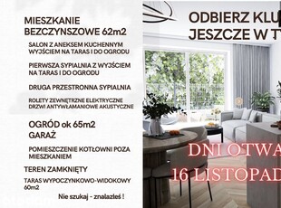 Mieszkanie z tarasem i ogrodem - już dostępne!