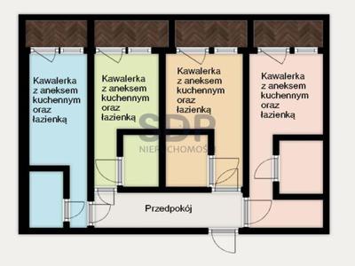 Mieszkanie na sprzedaż 4 pokoje Wrocław Fabryczna, 80 m2, 2 piętro