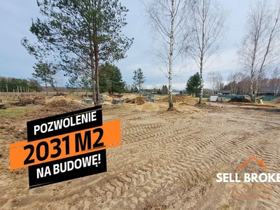 Duża działka 2031 m2 z pozwoleniem na budowę