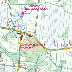 Działka budowlana 48/18 Żelazowa Wola, gm. Sochaczew, blisko Kampinos