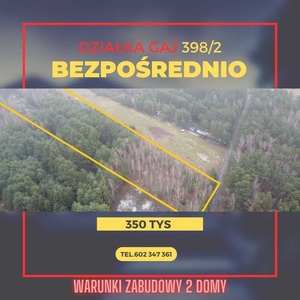 Działka 1,2 ha budowlana /las Gaj - blisko Warszawy