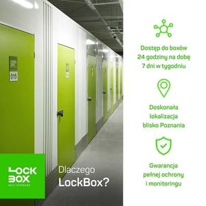 Lockbox -magazyn selfstorage - Dostęp 24/7 Już od 104,55 zł / miesiąc