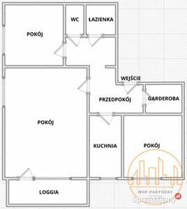 Mieszkanie 73.6m2 3-pok Warszawa