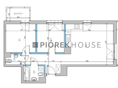 Mieszkanie na sprzedaż 60,85 m², piętro 5, oferta nr 55225/6624/OMS