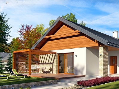 Projekt domu Bono drewniany