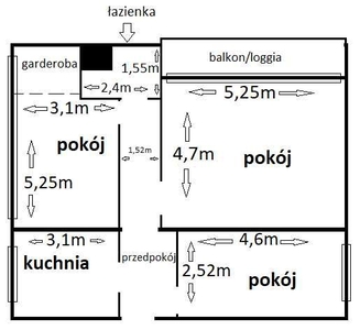 Wieliczka, os. Szymanowskiego, mieszkanie o pow. 72,5m ,I piętro