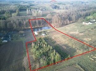 Działka 1,8 ha ze stawem, Cychry