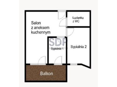 Mieszkanie na sprzedaż 52,50 m², piętro 6, oferta nr 30858