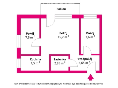 Mieszkanie trzypokojowe na sprzedaż