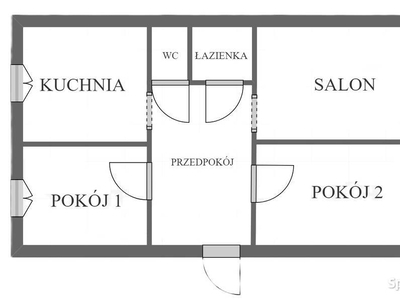 Mieszkanie 3 pokoje 60m2 osobna kuchnia, balkon + piwnica