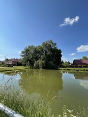 Działka budowlana nad stawem dobry dojazd z Warszawy Na wsi domek