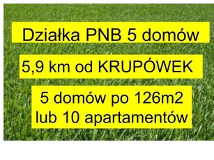 Działka z PNB na 5 Domów Jednorodzinnych / OSADA domów na wynajem