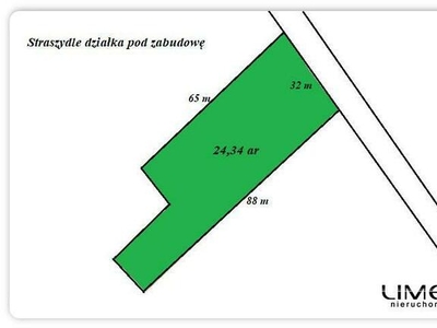 23.34 ar - Straszydle - działka pod zabudowę