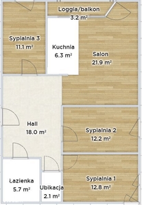 Mieszkanie, 49,47 m², Bielsko-Biała