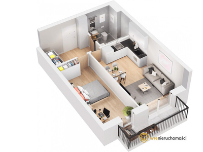 Mieszkanie na sprzedaż 42,35 m², piętro 2, oferta nr 777033