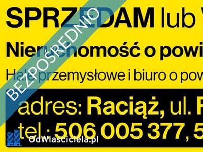 RACIĄŻ komercja produkcja biura magazyny plac!