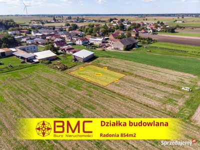 Oferta sprzedaży gruntu 854m2 Radonia