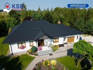 Dom 145m2 z ogrodem + garaż, działka 1666m2 Miłków