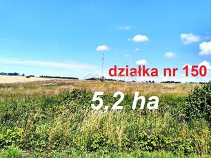 Działka w zabudowie siedliskowej 5,2 ha