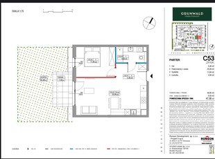 3-pokojowe mieszkanie 58m2 + loggia