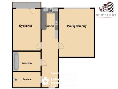 Mieszkanie na sprzedaż 2 pokoje Lublin, 49 m2, 10 piętro